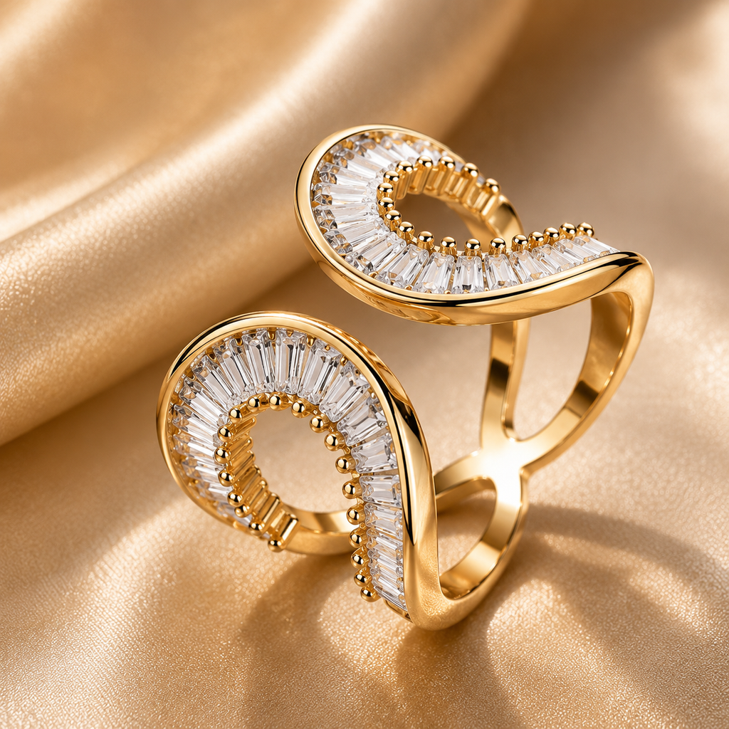 The Baguette Ring
Bold. Feminine. Unforgettable.