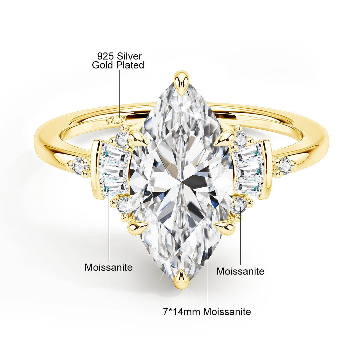 Alma Marquise Solitaire